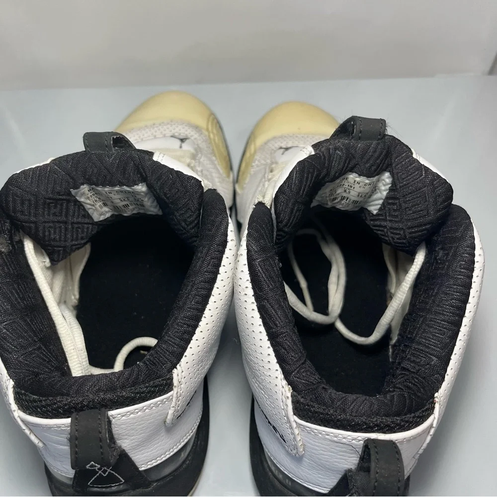 Jordan Dentro 2008 Vintage White Black Basketball Sneakers Men's Size 10.5